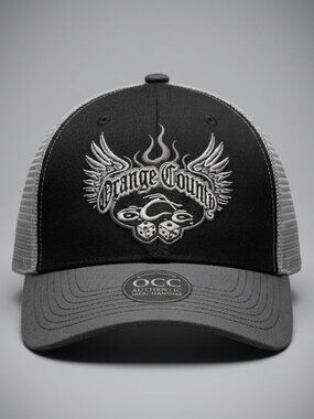 Vintage Y2K 2000 Orange County Choppers Baseball Cap Men's Gray/Black One Size